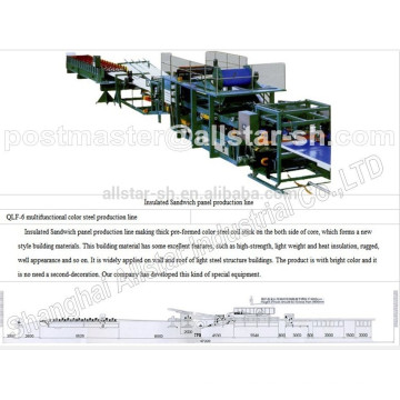 Máquina de fabricação de painel de sanduíche EPS, sanduíche EPS Painel linha de produção